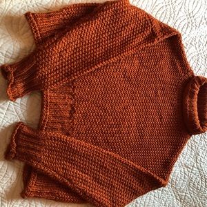 Chunky knit turtleneck sweater